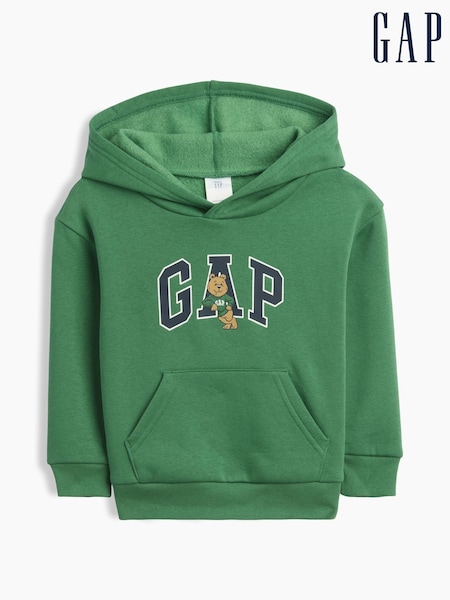 Green - Gap Relaxed Brannan Bear Logo Hoodie (6mths-5yrs)