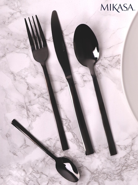 Mikasa 16 Piece Black Diseno Cutlery Set (232896) | €61