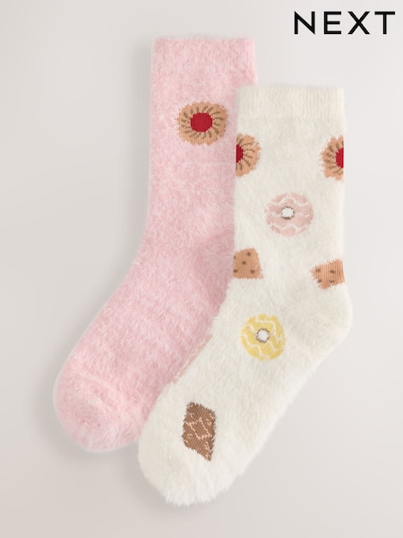 Assorted Biscuits - Super Furry Cosy Socks 2 Pack