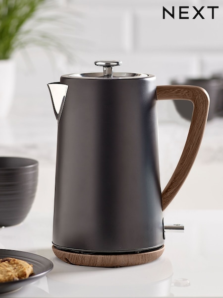 Black Bronx Wood Effect Kettle (233397) | €59