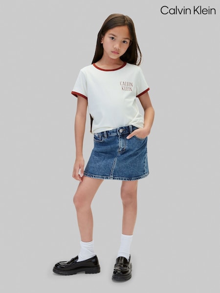 Blue - Calvin Klein Denim Skirt