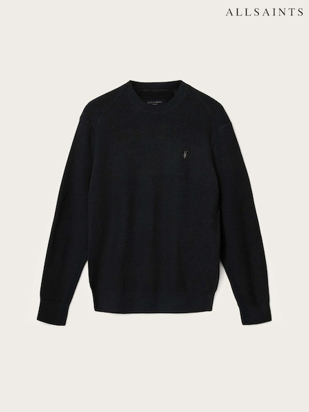 Melns - Regular Allsaints Aspen Crew Nexk Jumper