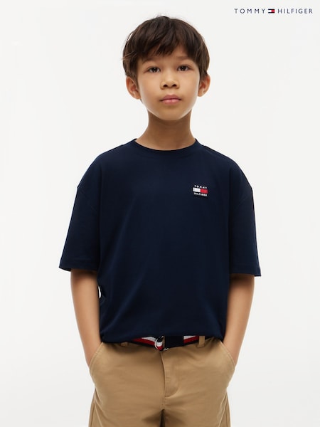 Blue - Tommy Hilfiger Flag Heritage T-shirt
