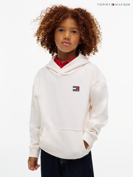 White - Tommy Hilfiger Flag Heritage Hoodie