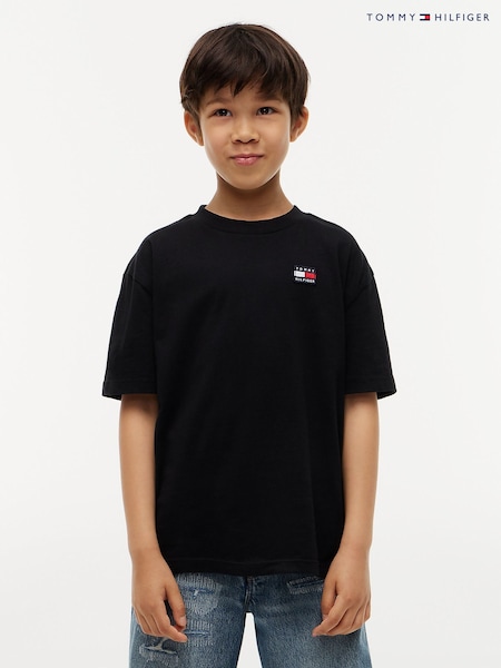Μαύρο - Tommy Hilfiger Flag Heritage T-shirt