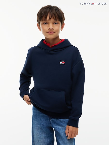 Blau - Tommy Hilfiger – Heritage-Kapuzenpullover mit Flagge