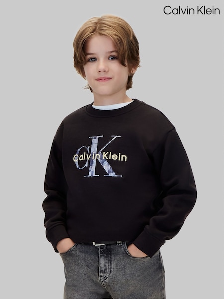 Blå - Calvin Klein tröja med logotyp