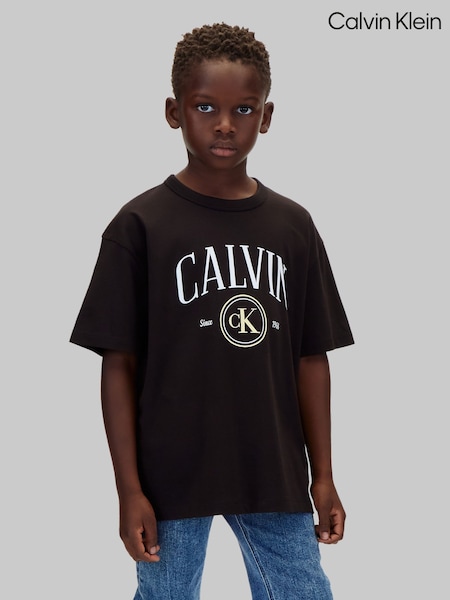 PVH Black - Calvin Klein Graphic Logo T-shirt