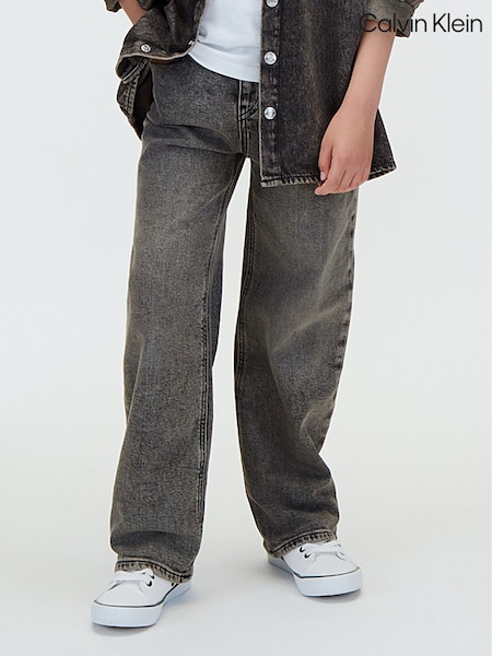 Oniksa melns - Calvin Klein skater džinsi