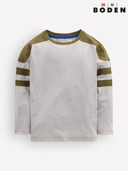 Gris - Boden Colour Block T-shirt