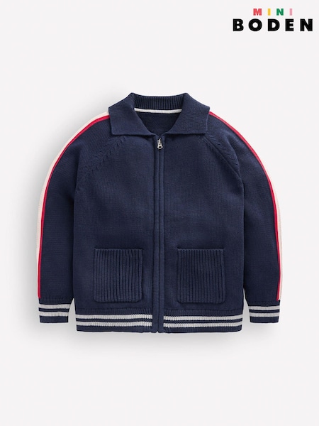 Синій - Boden Smart Zip-through Jumper