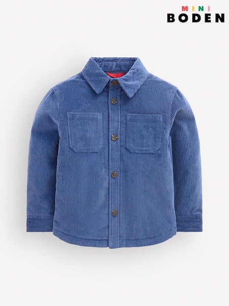Mėlyna - Boden Quilted Lined Shacket
