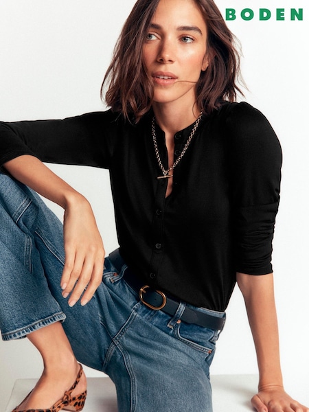 Қара - Boden Supersoft жең жейде