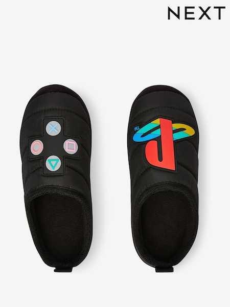 PlayStation™ Black Warm Lined Mule Slippers (236311) | €9 - €10
