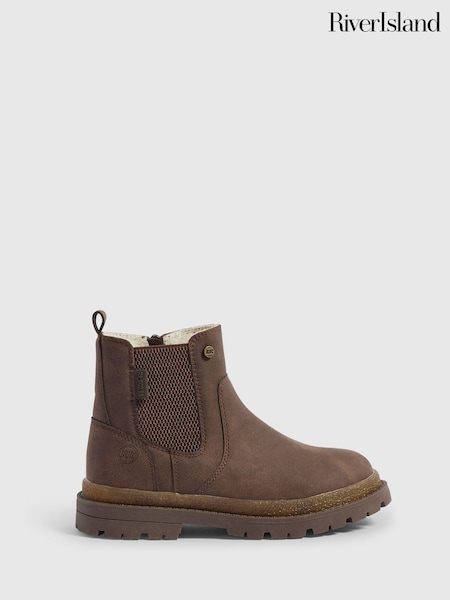 Brun - Bottes montantes Chelsea River Island