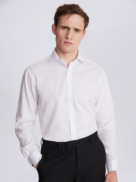 MOSS Regular Fit Double Cuff Textured Shirt (236869) | 57 €