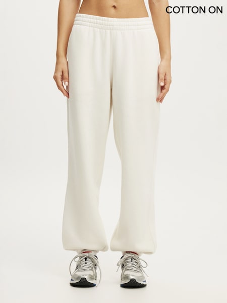 White - Cotton On Plush Boyfriend Joggers