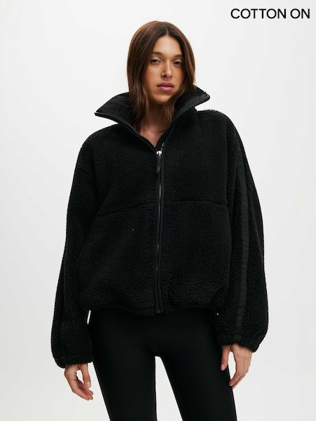 Black - Cotton On Trail Sherpa Jacket