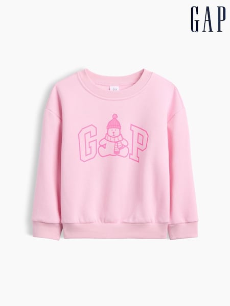 Rosa - Gap Relaxed Christmas Logo Sweatshirt (6mths-5yrs)