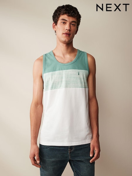 Green 100% Cotton Block Vest (237489) | €5