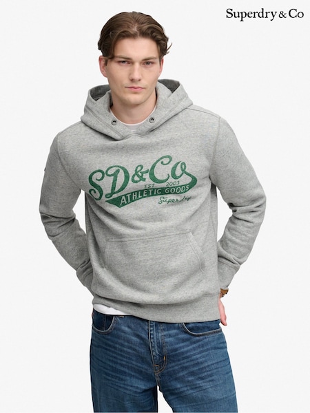 Grey - Regular Superdry Vintage Script Hoodie