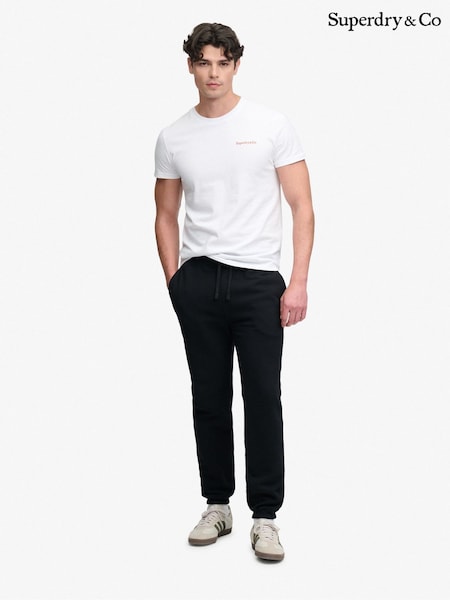 Black - Regular Superdry Essential Company Logo Joggers
