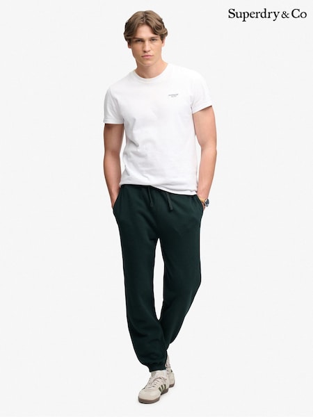 Green - Regular Superdry Essential Company Logo Joggers