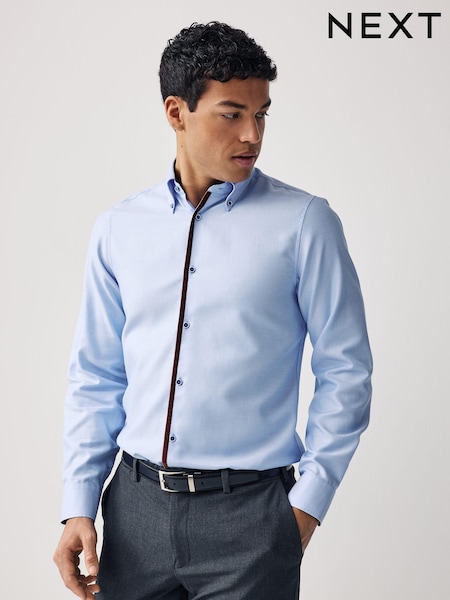 Light Blue Trimmed Formal Shirt (238150) | €21