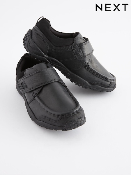 Schwarz - School Leather Single Strap Shoes (238569) | 8 € - 10 €