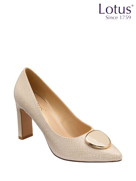Lotus Natural Rectangular Heel Court Shoes (238670) | ₪352