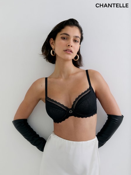 Black - Chantelle Belle Plunge Full Cup Underwired Bra