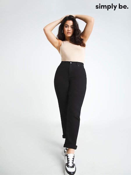Simply Be Black 24/7 Straight Leg Jeans (238980) | €30