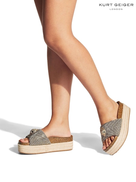 Cream - Kurt Geiger London Kensington Flatform Sandals