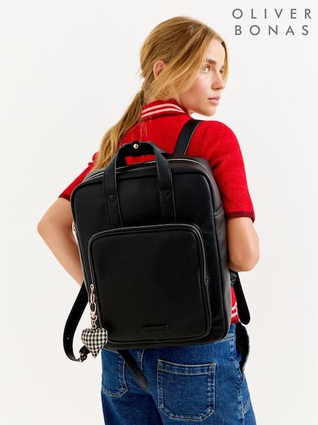 Black - Oliver Bonas Mami Backpack