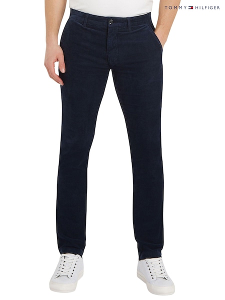 Tommy Hilfiger Blue Denton Corduroy Chino Trousers (240166) | AED378