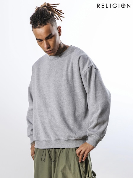 Religion Relaxed Fit Soft Brushed Back Sweatshirt (240604) | 313 LEI