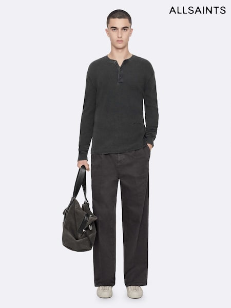 Black - Regular Allsaints Haydon Slim Chino Trousers