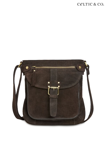 Коричневый - Celtic & Co. Leather Cross-body Bag