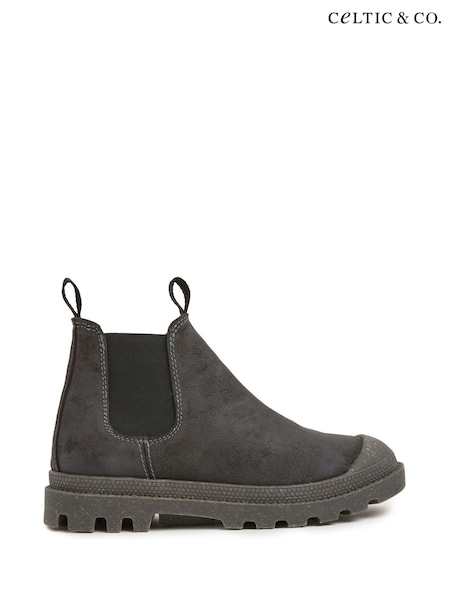 Grey - Celtic & Co. Toe Cap Ankle Chelsea Boots