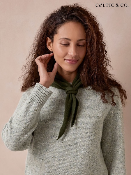 Green - Celtic & Co. Supersoft Triangle Scarf