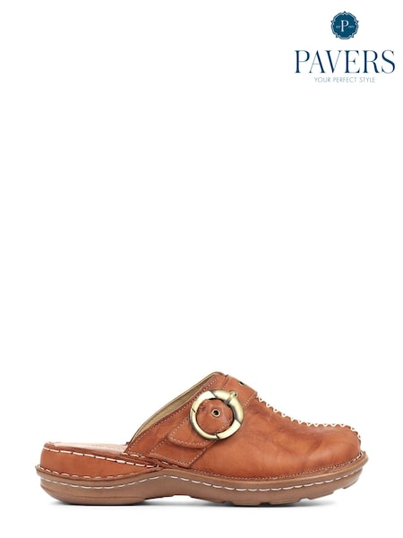 Bronz - Saboți ușori din piele Pavers Ladies (241673) | 167 LEI