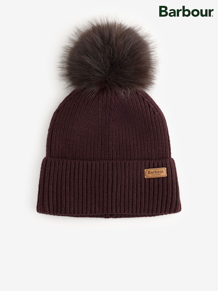 Brown - Barbour® Agatha Knitted Beanie