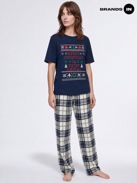 Blue - Brands In Home Alone Merry Christmas Pyjamas