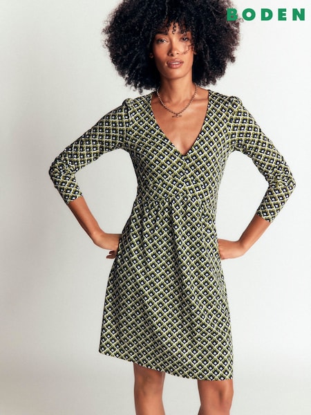 Green - Boden Briony Jersey Short Dress