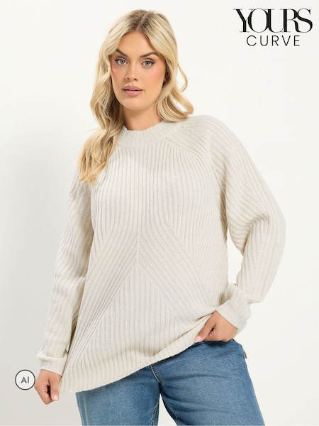 Natural - Yours Curve Country Calling Jumper