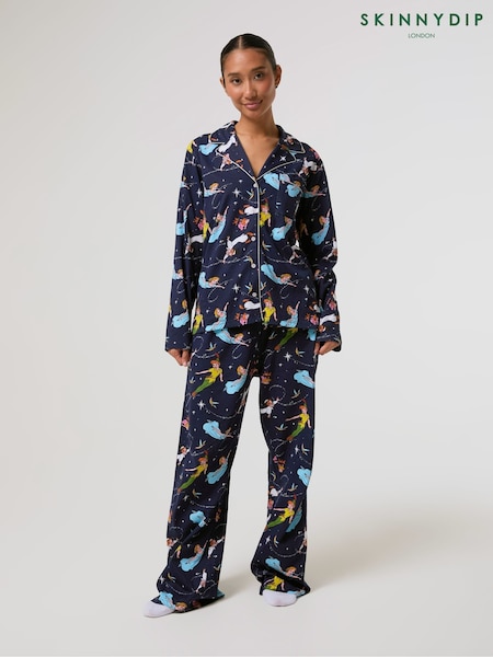أزرق - Skinnydip Disney Peter Pan Pyjamas Set With Scrunchie
