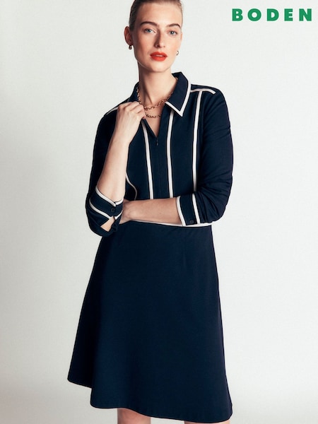 Blue - Boden Ula Ponte Short Dress