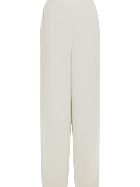 Gina Bacconi Cream Chiffon Layered Trousers With Slits (243320) | €89