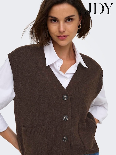Brown - Jdy Knitted Vest