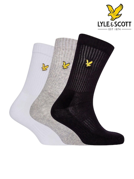 Lyle & Scott Black Sport Socks 3 Pack (243796) | €20